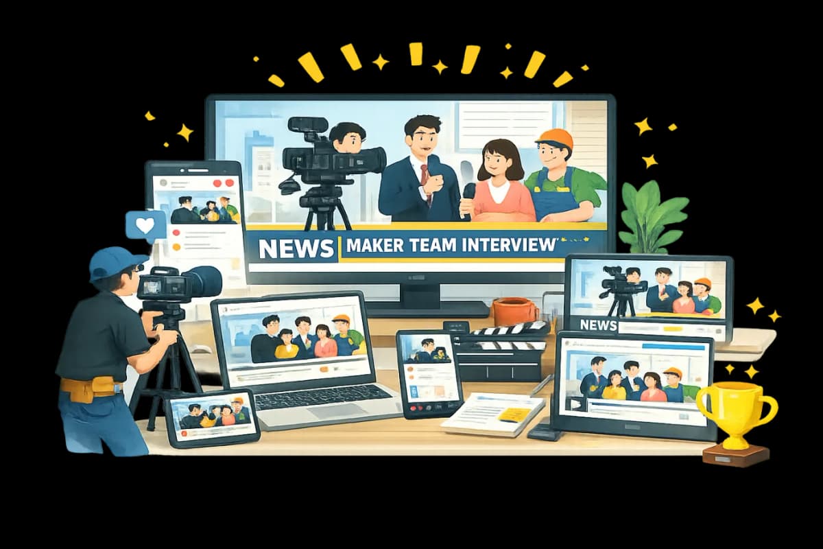 Media production illustration